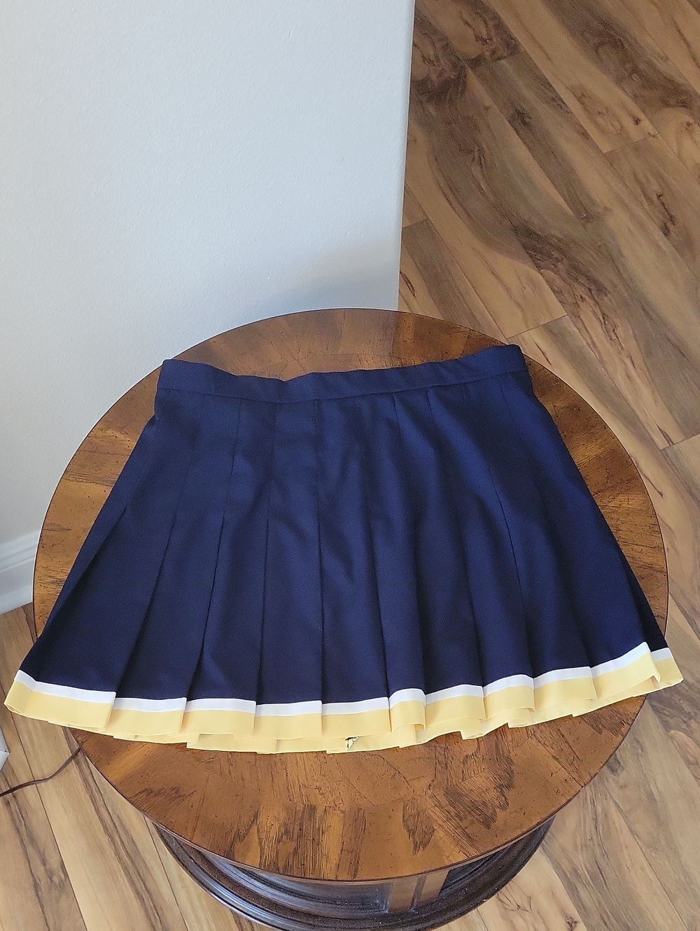 Vintage Made in USA Wimbledon Pleated Tennis Skirt Navy Size 14/M EUC